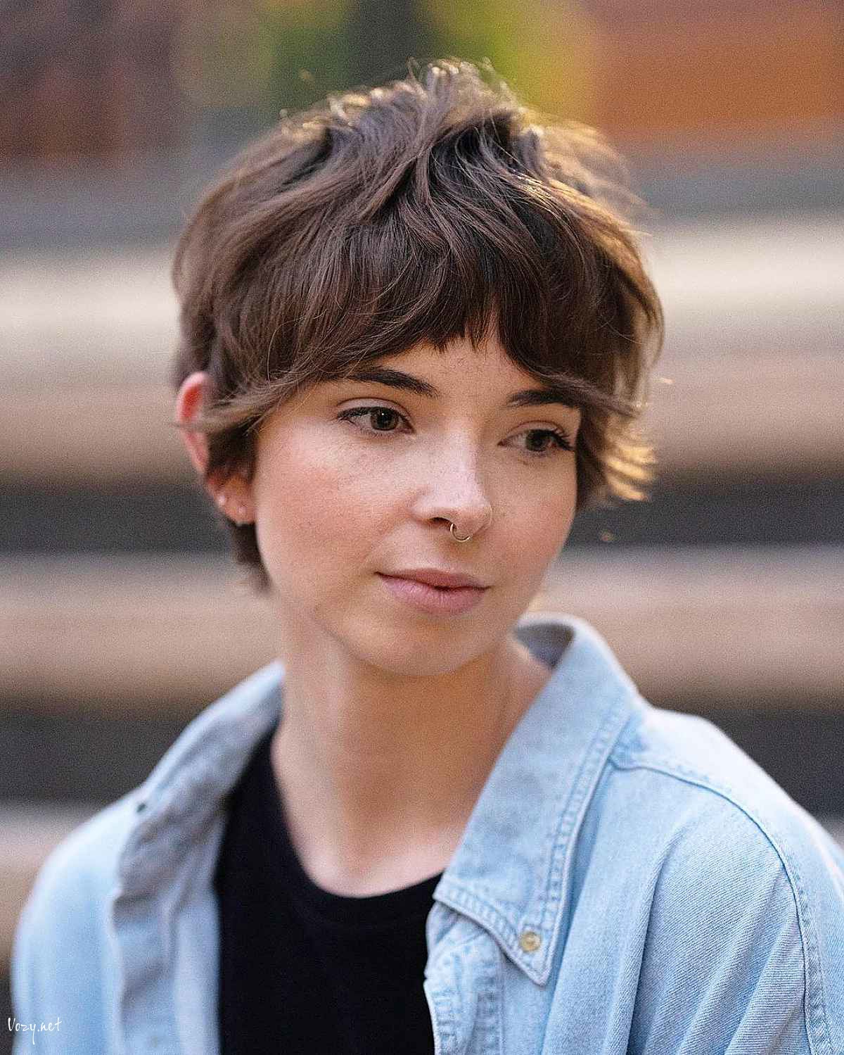 short crop with bardot bangs
