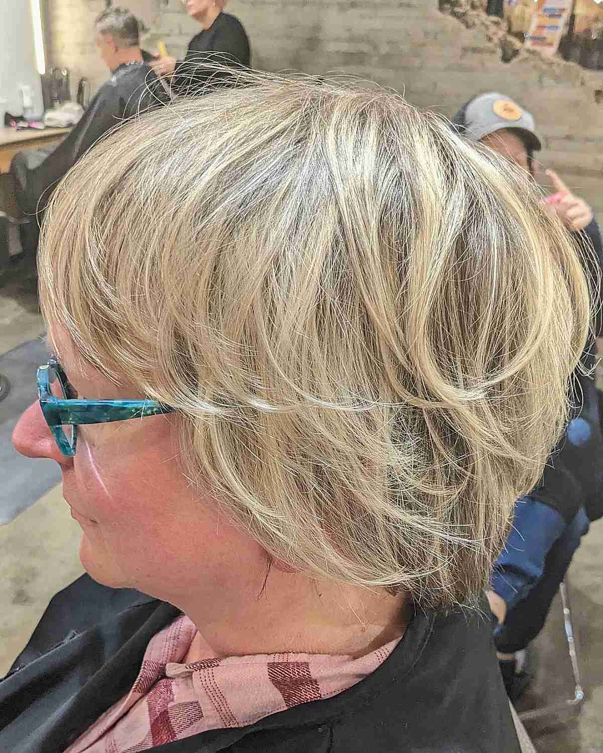 short crop with shagged layers for thin hair for ladies over 70
