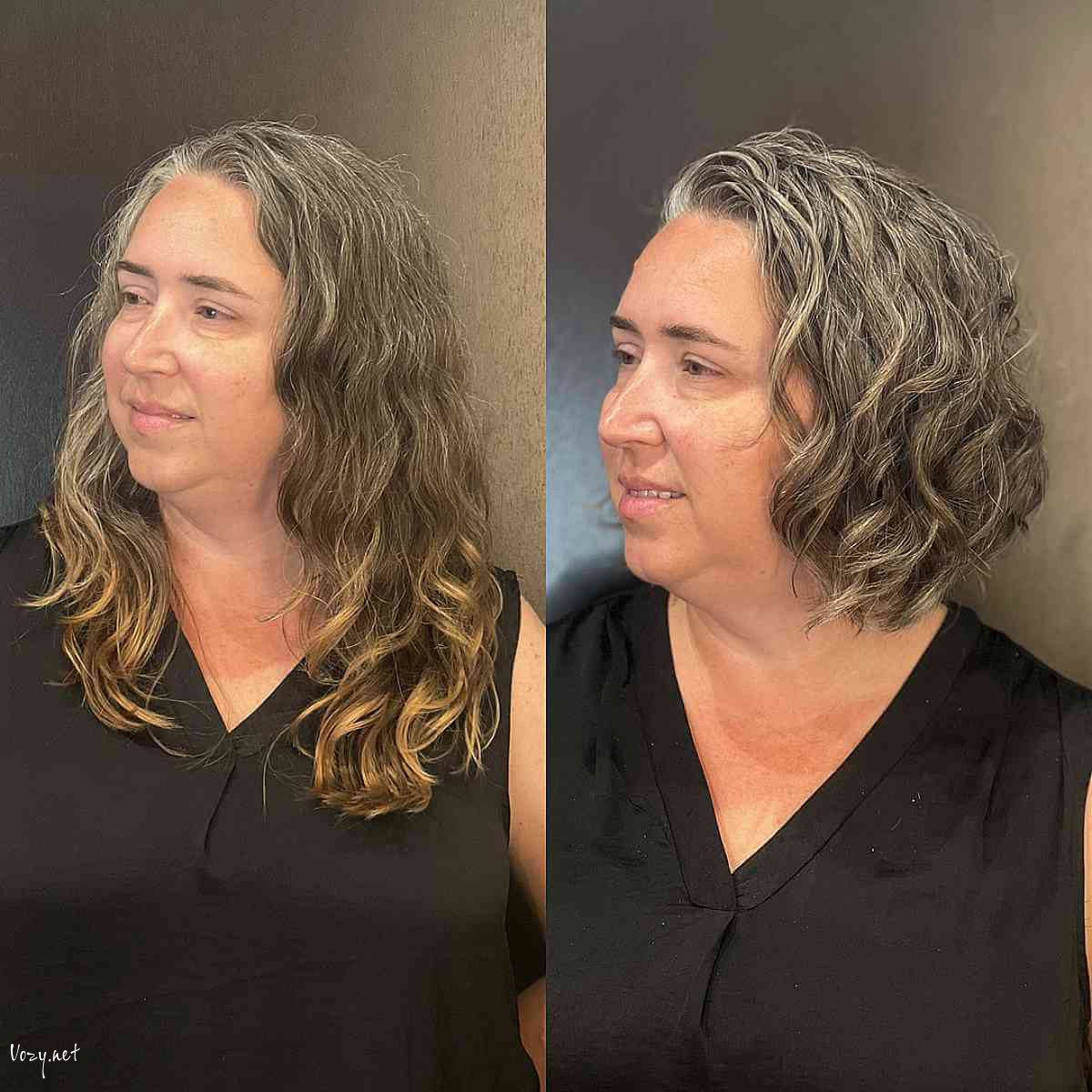 short curly bob for women 50 and over with round faces