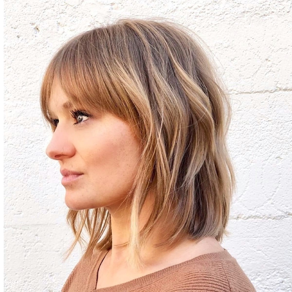 short dirty blonde shag style