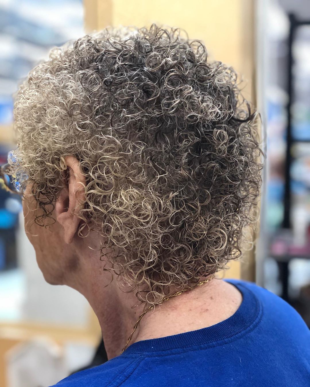 short hair perms for seniors