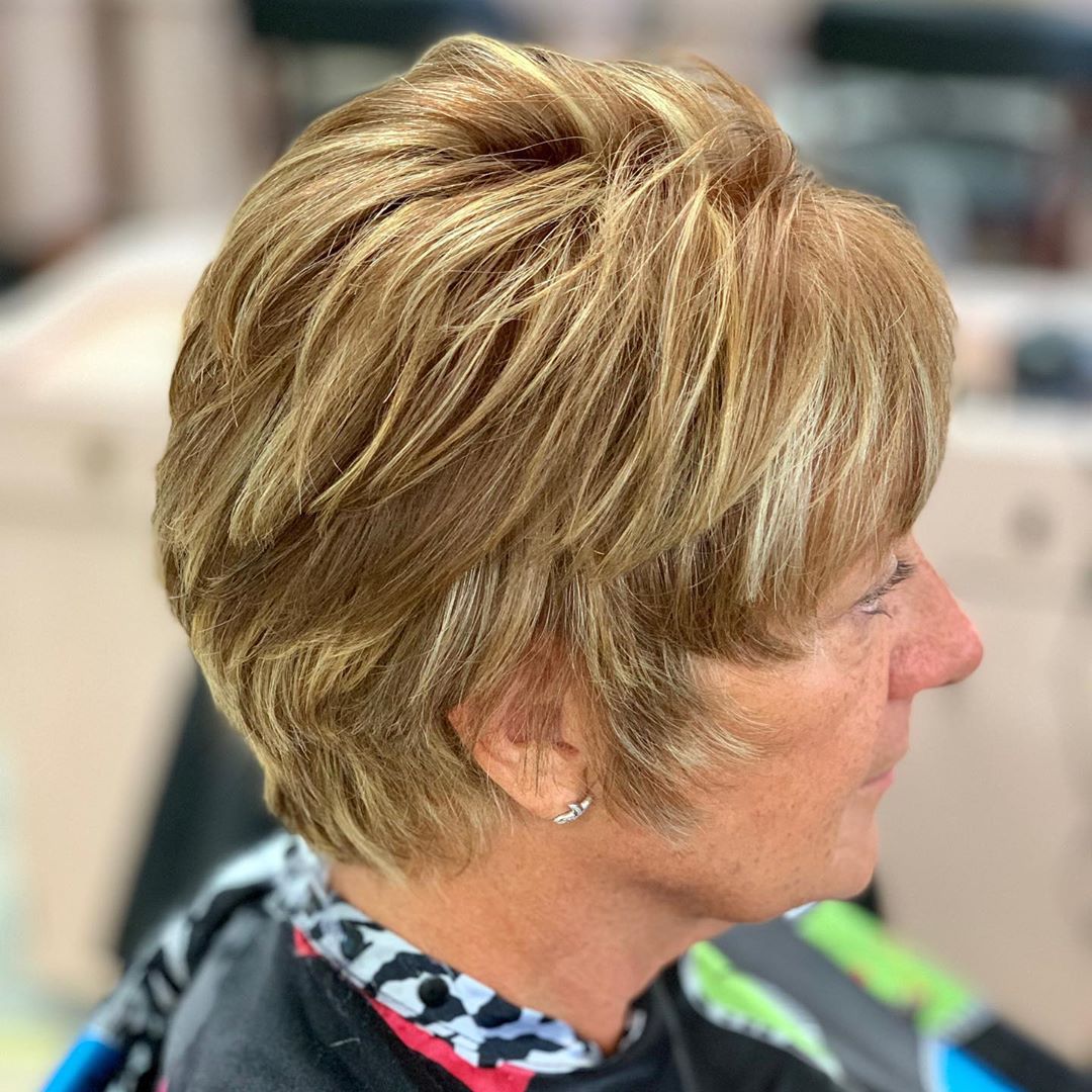 short layers for women over 50 with fine hair 1 1
