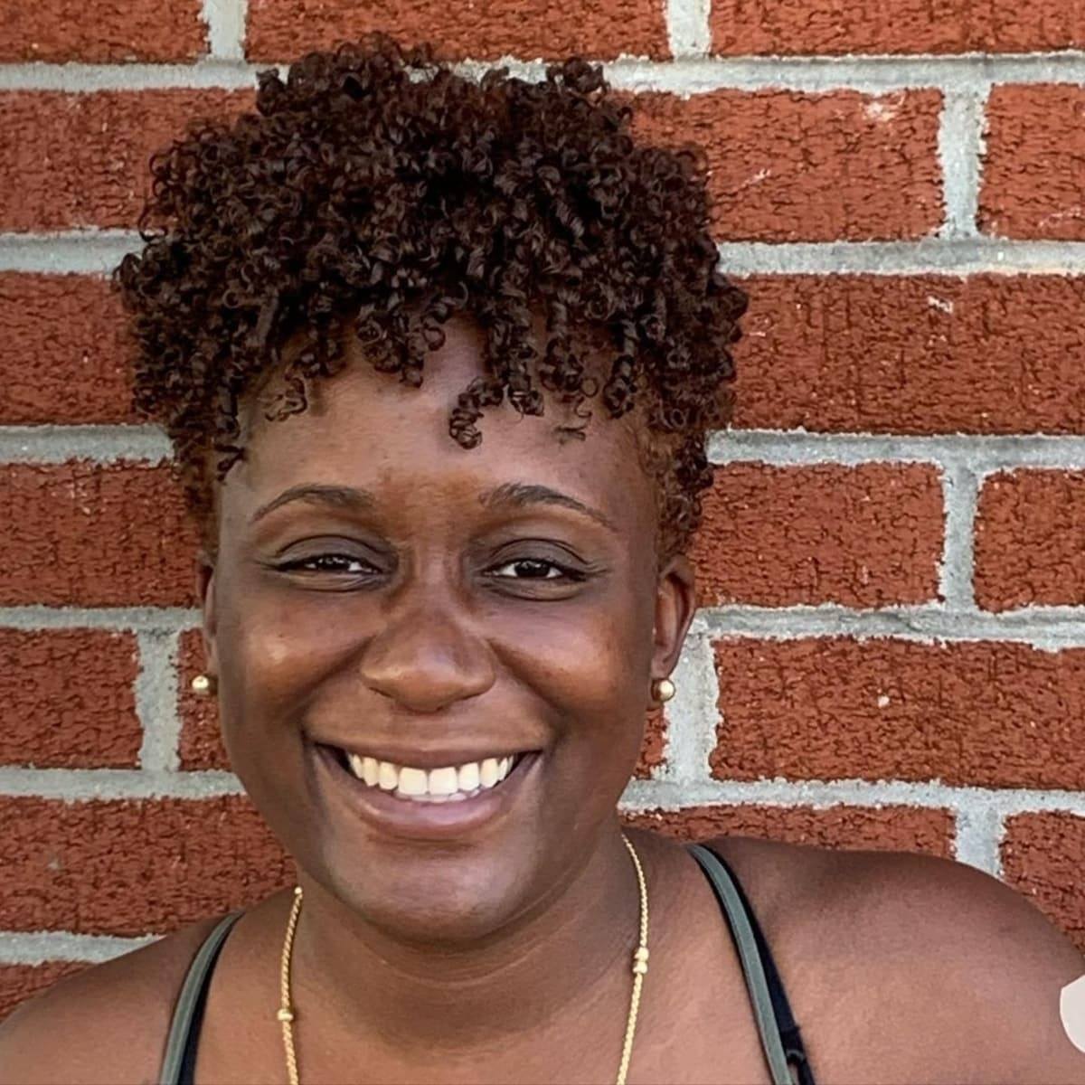 short natural twists hairstyle