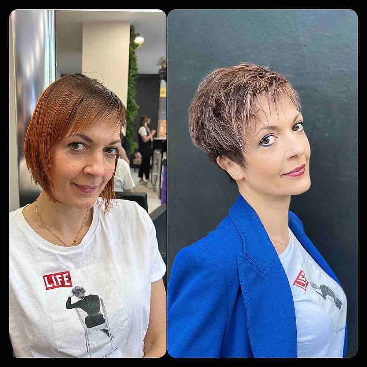 short pixie cut for ladies 40 and over