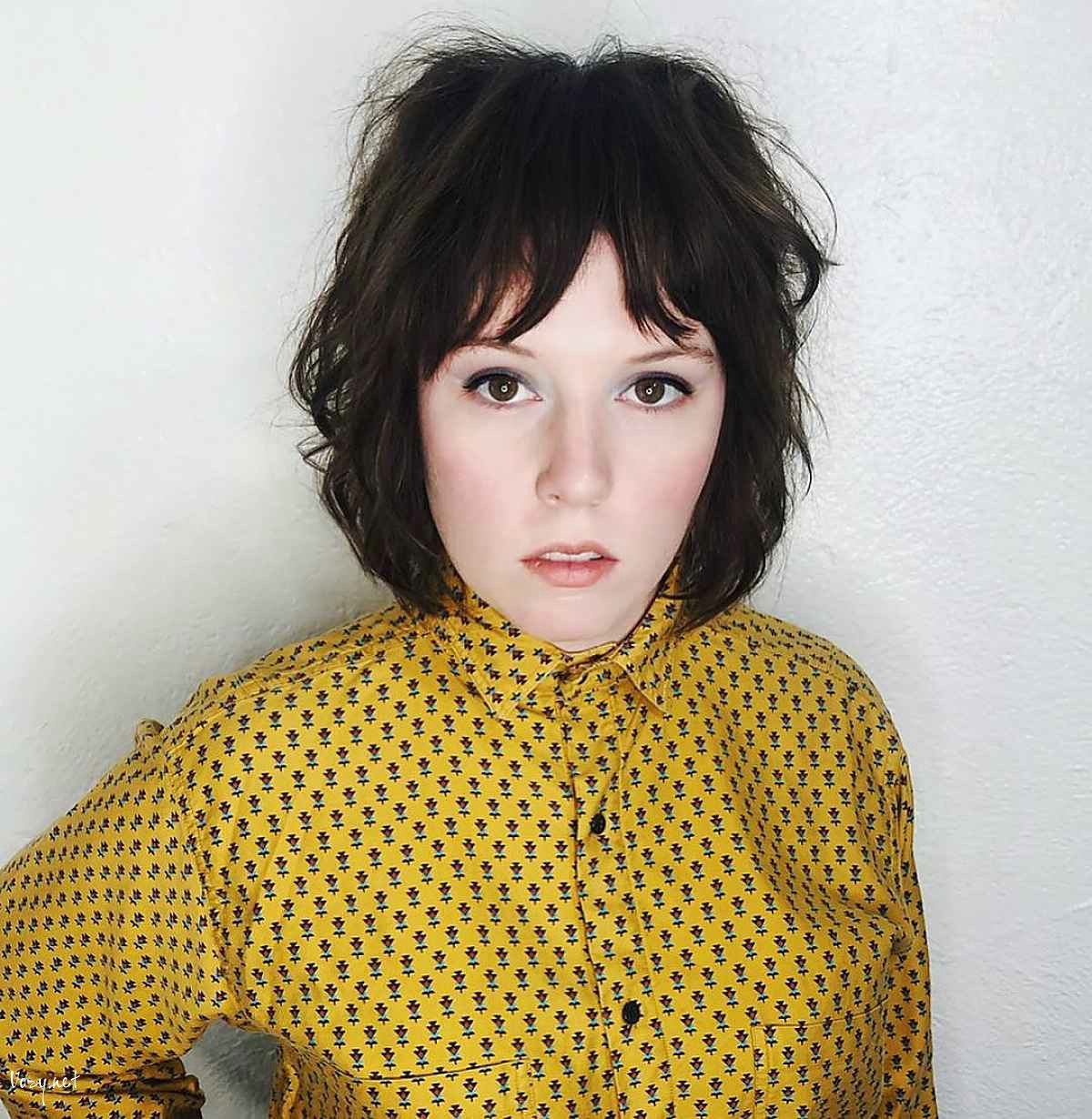 short shag with curtain fringe