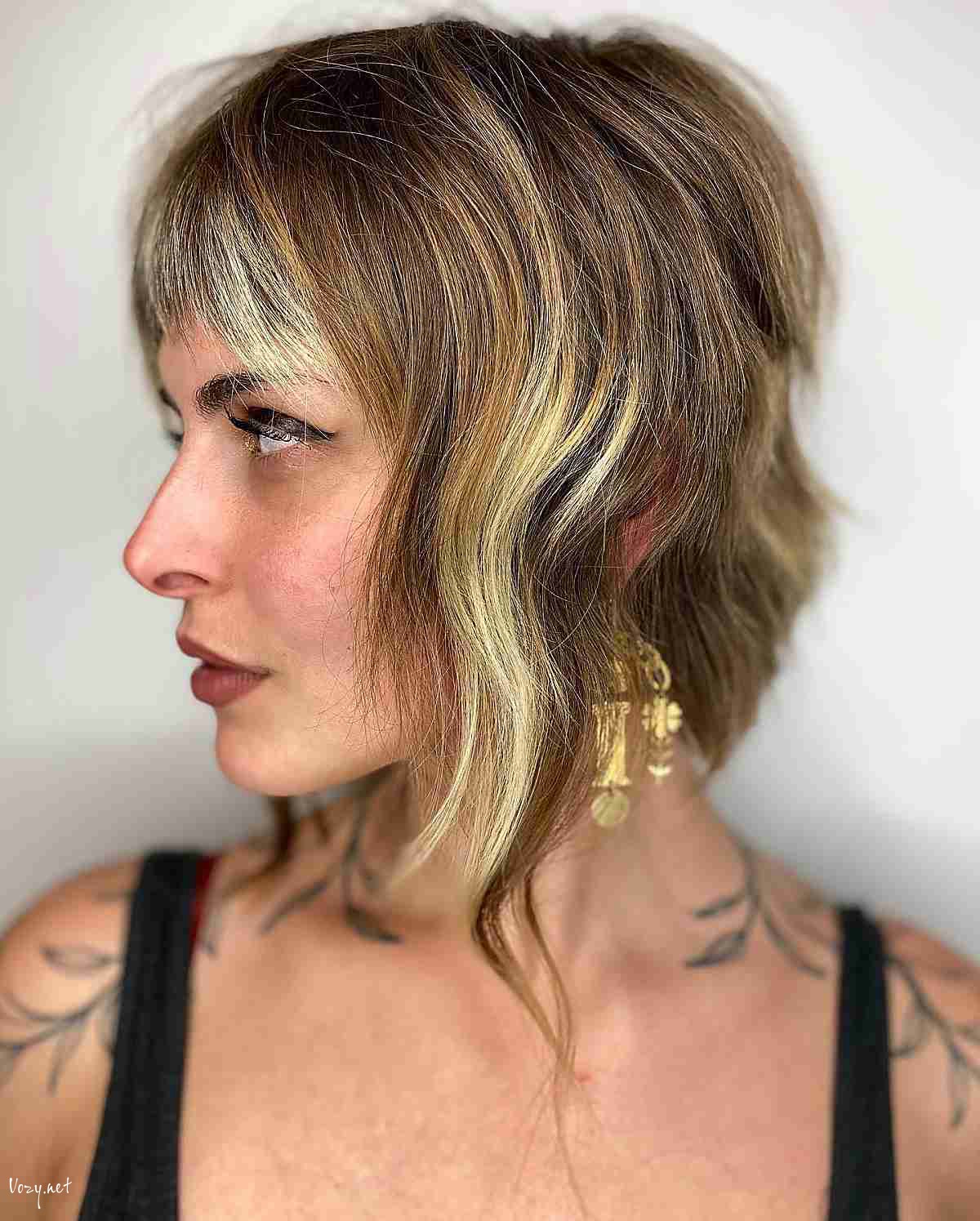 short shag with trendrils