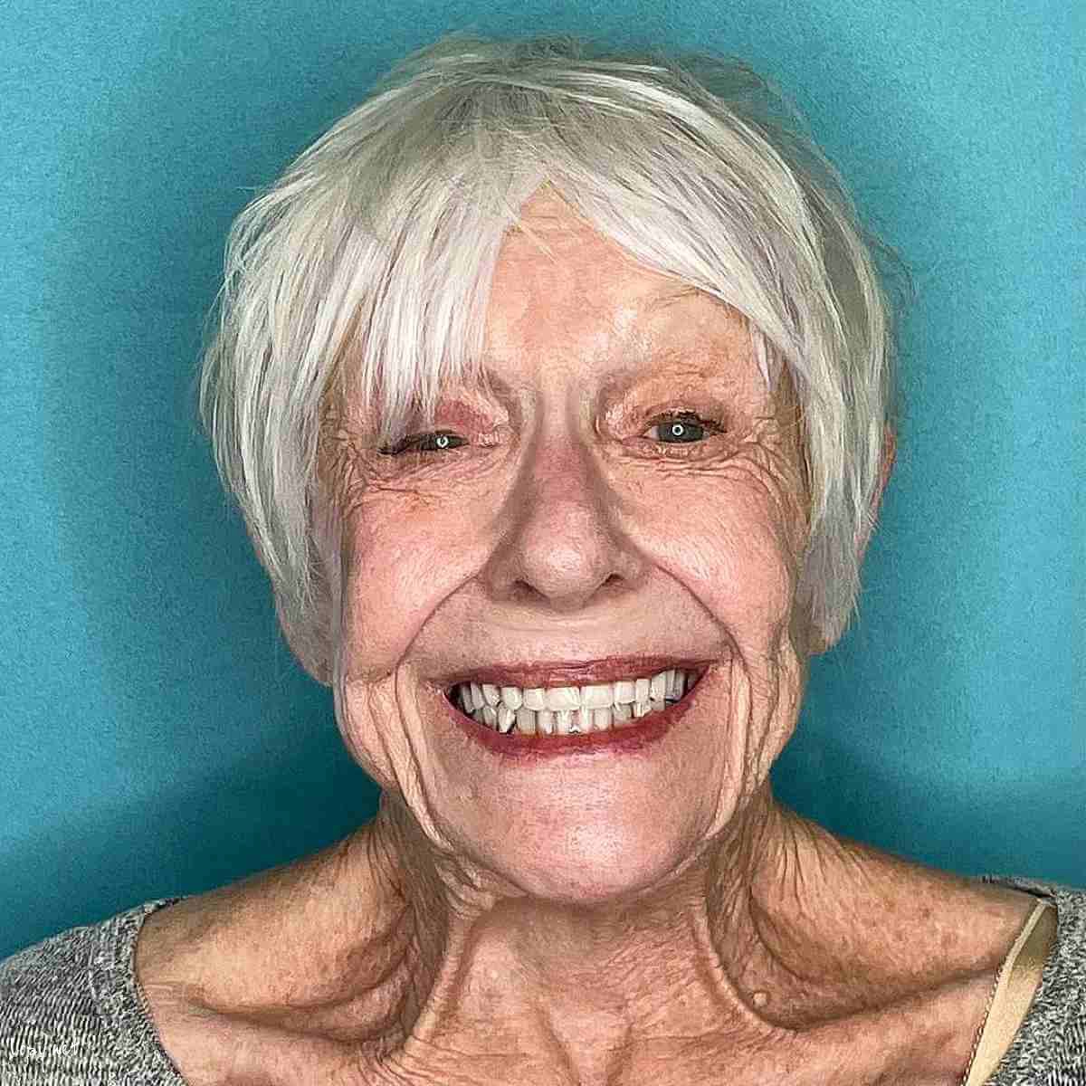 short shaggy haircut for woman with fine hair