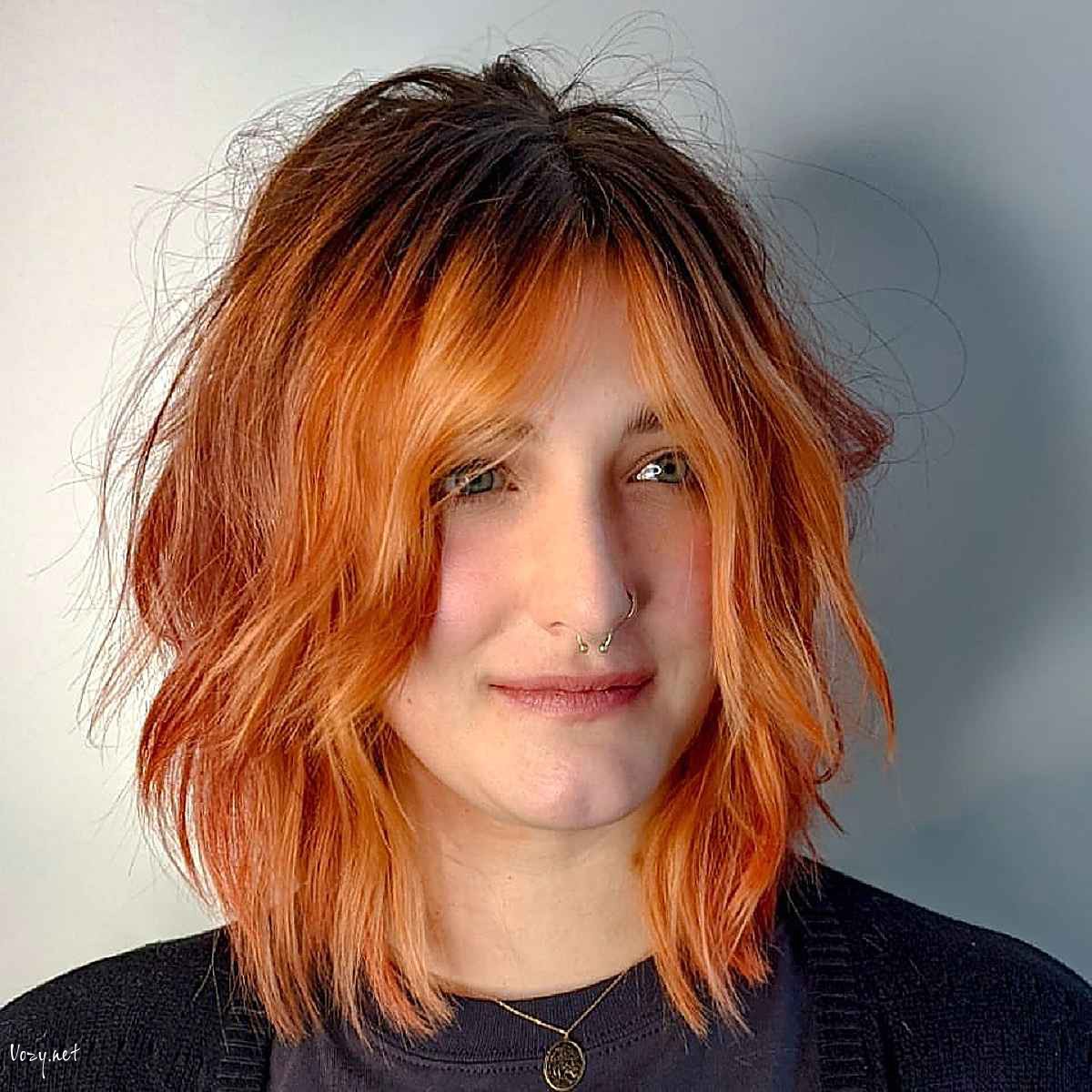shoulder length lob hairstyle