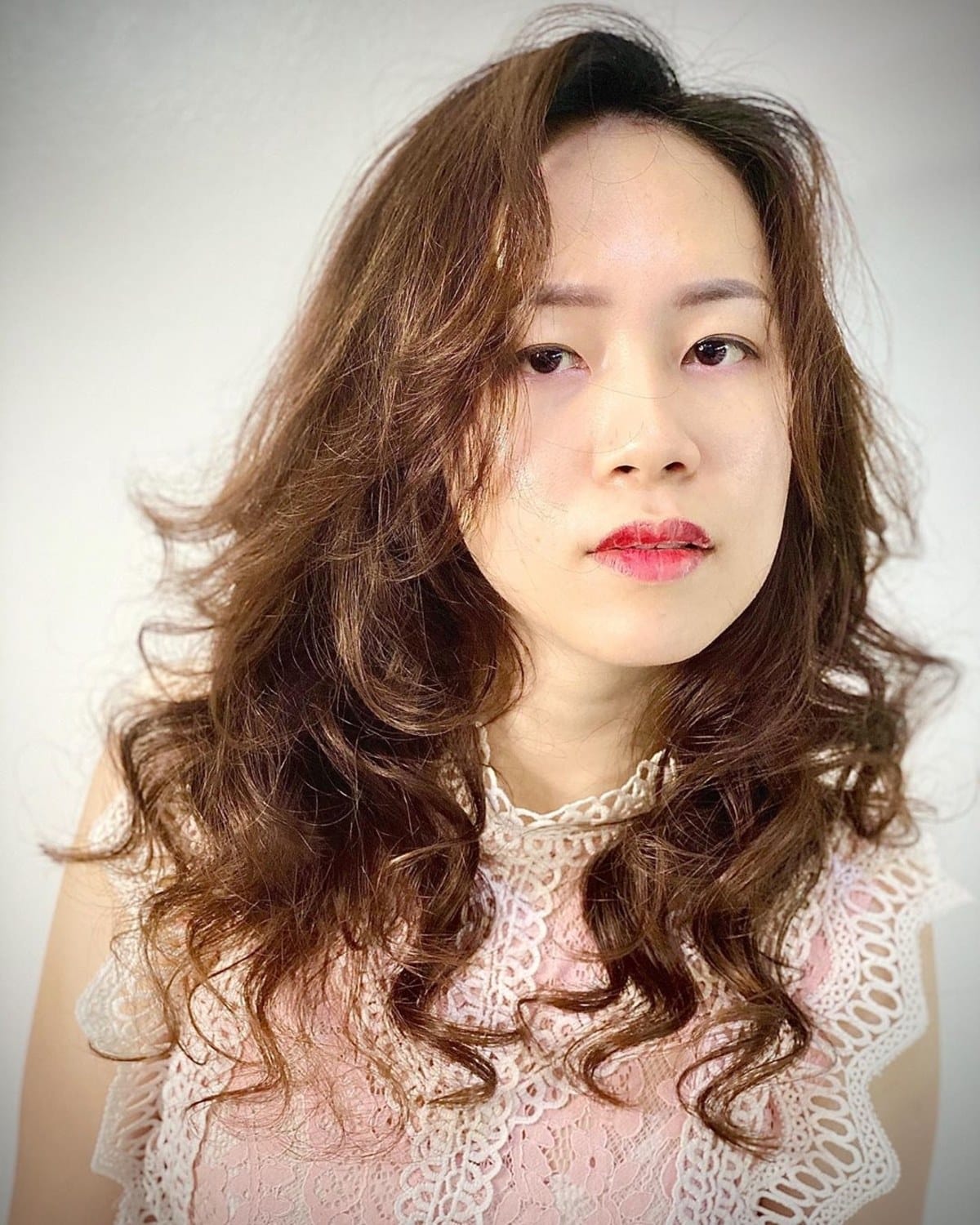 soft asian perm hair