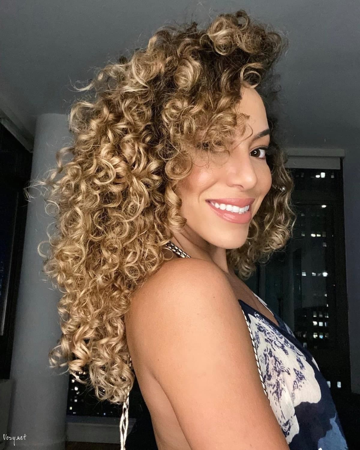 spiral curls perm with extensions