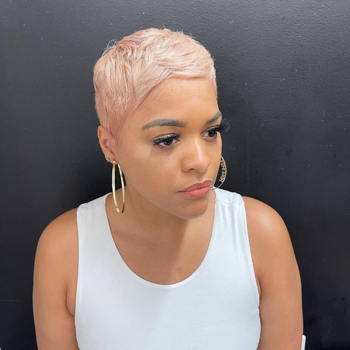 super short pixie for black women