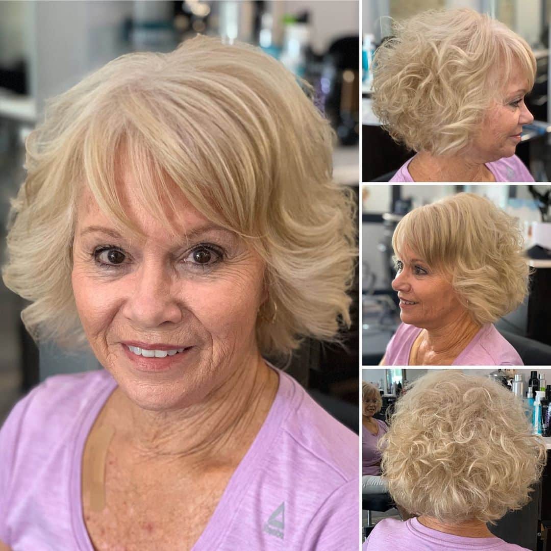 swept back curls with bangs 1