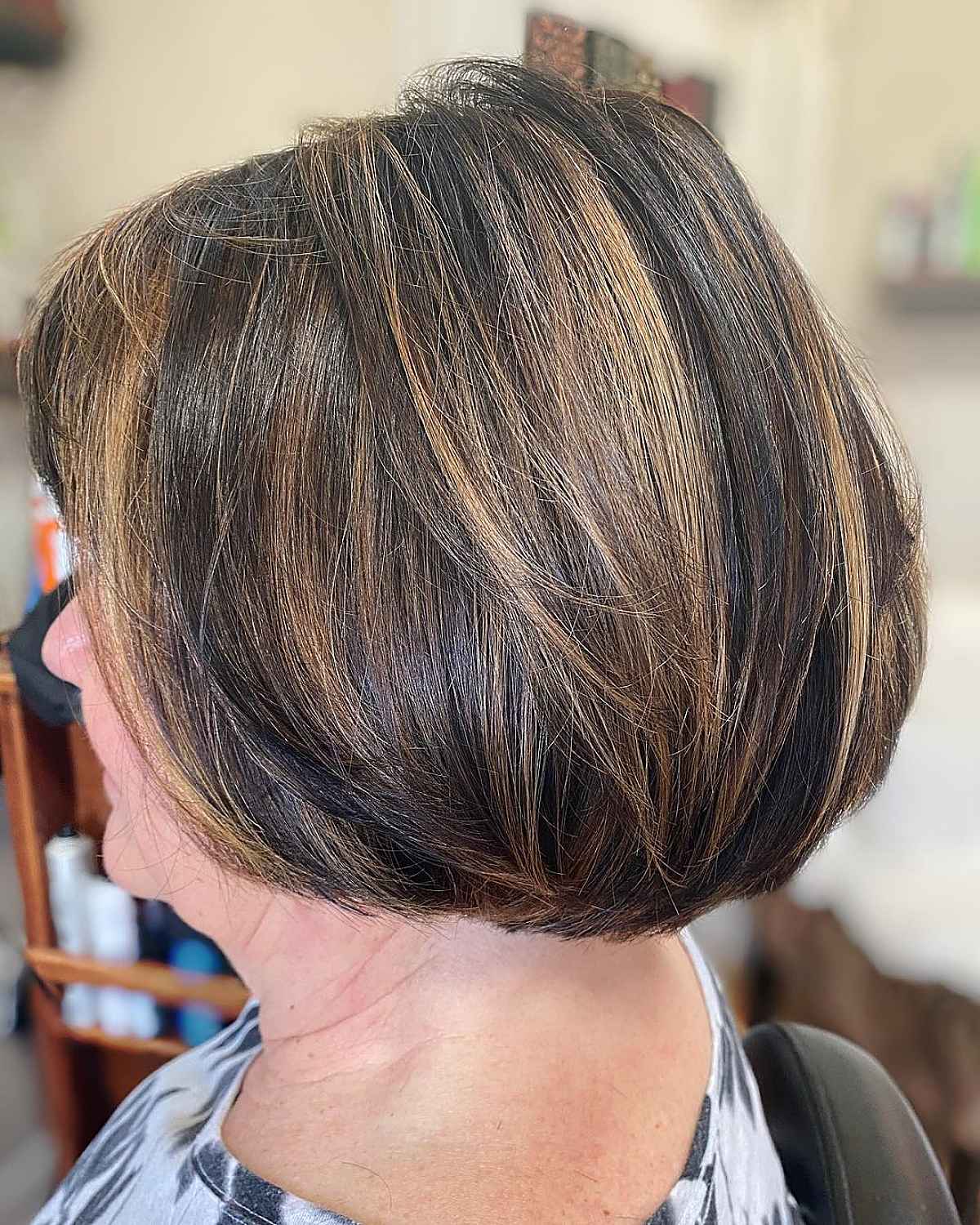 the modified wedge haircut for women 60 and over
