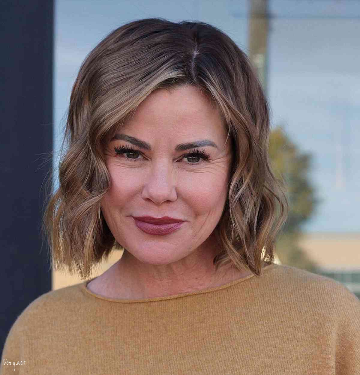 tousled short bob cut for ladies 50 and over