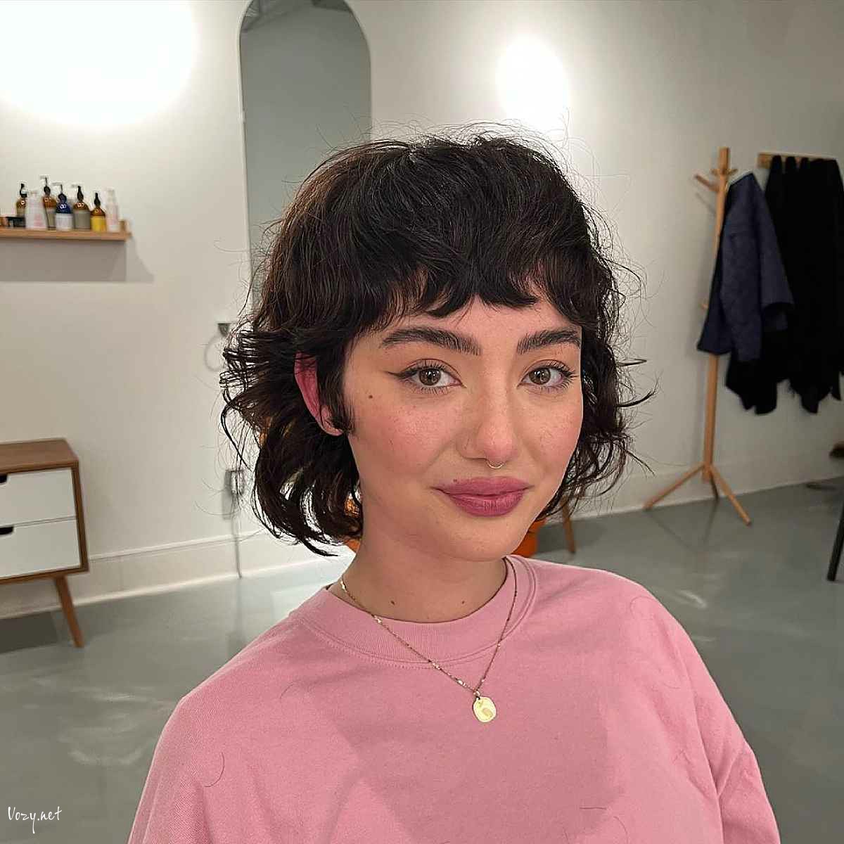 tousled short shag