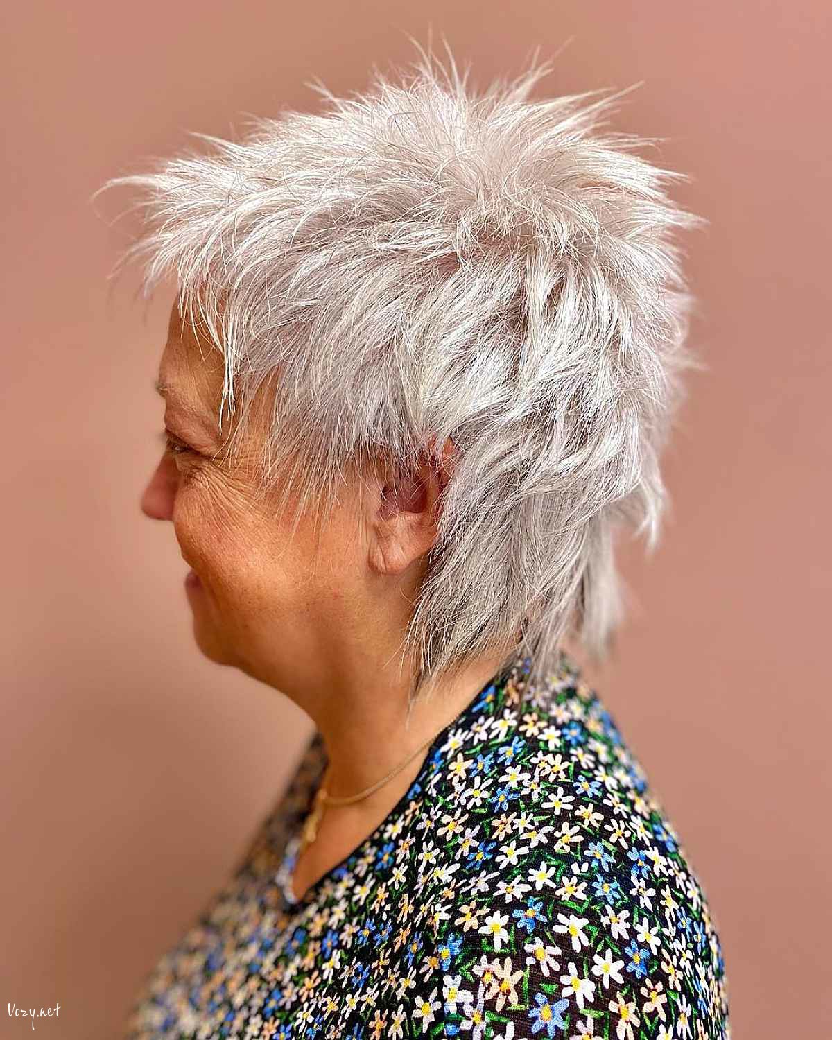 trendy short shag for women over 70