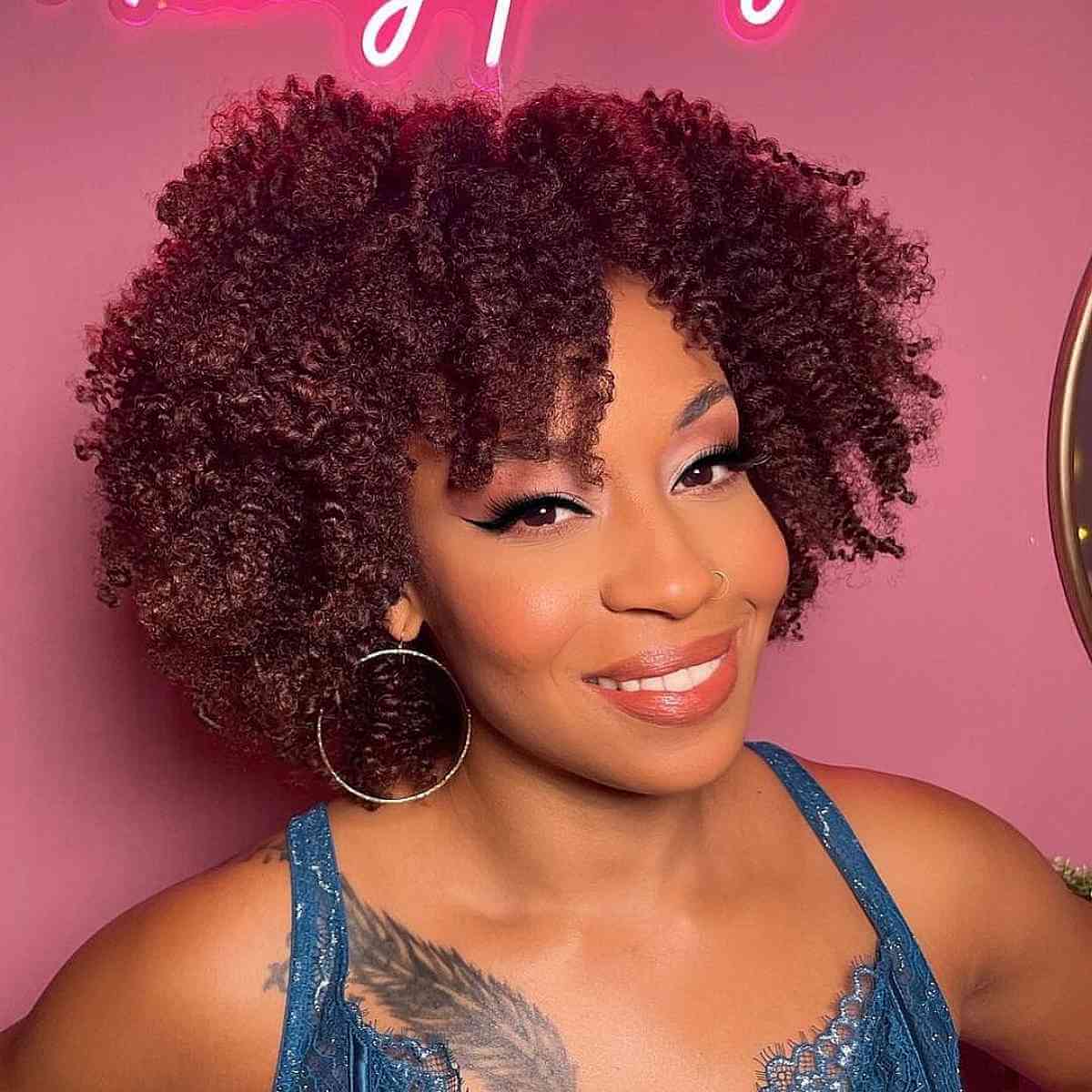 twist out style on kinky hair for a wash and go style
