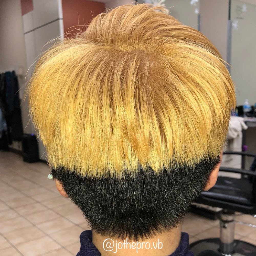 two toned edgy pixie edgy hairstyles