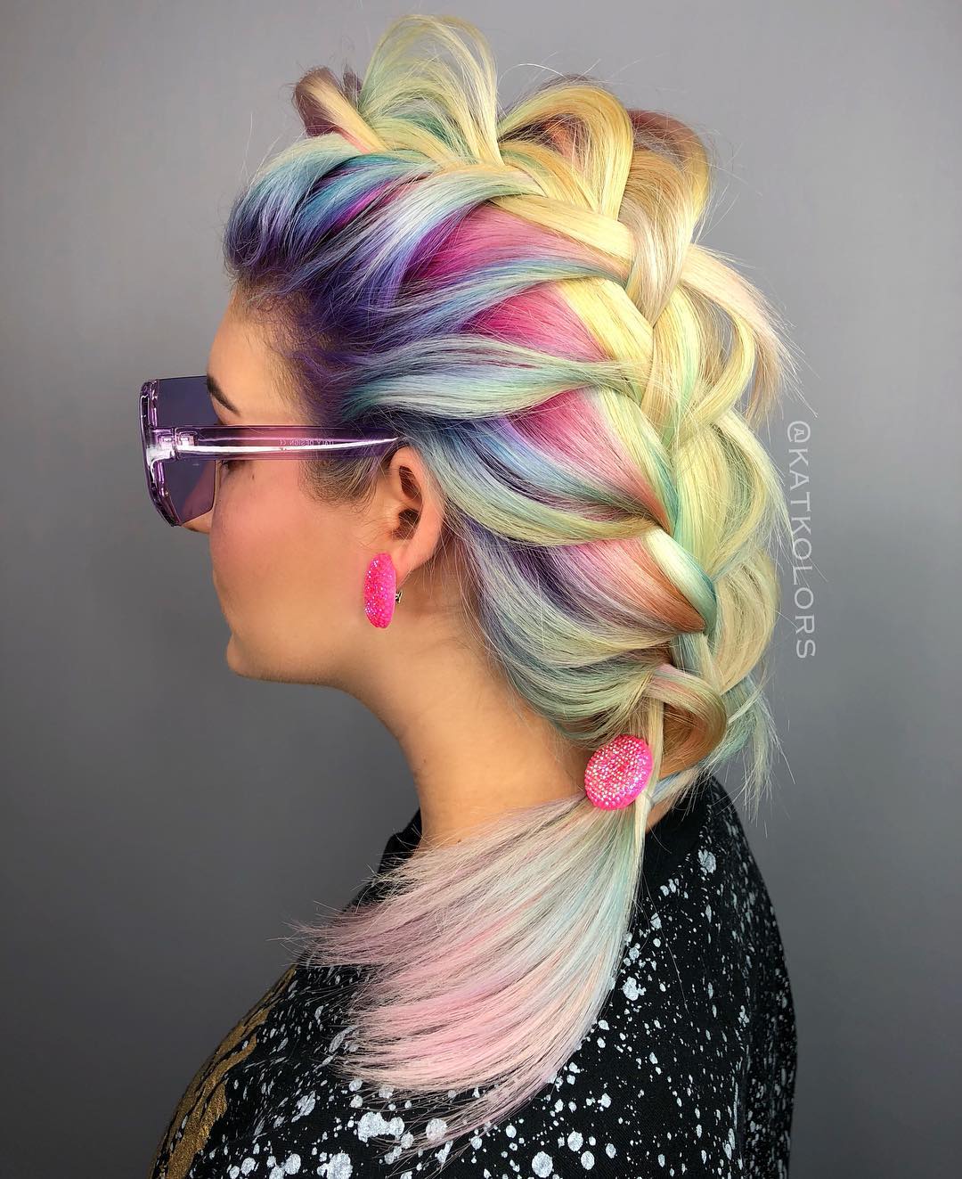 unicorn braids