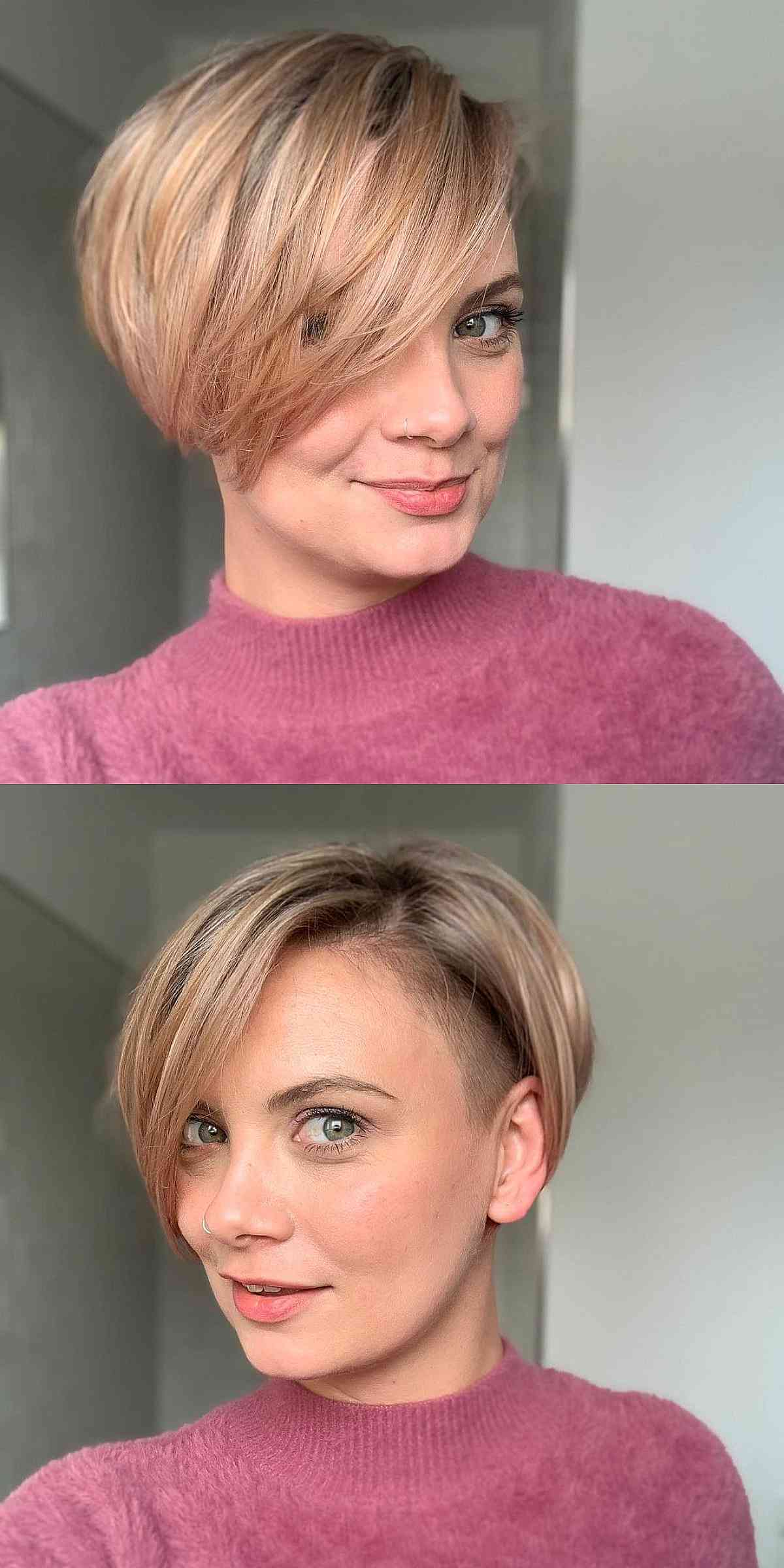 wash and go undercut pixie bob