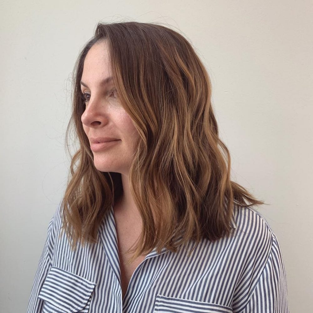 wavy lob for thin hair 1