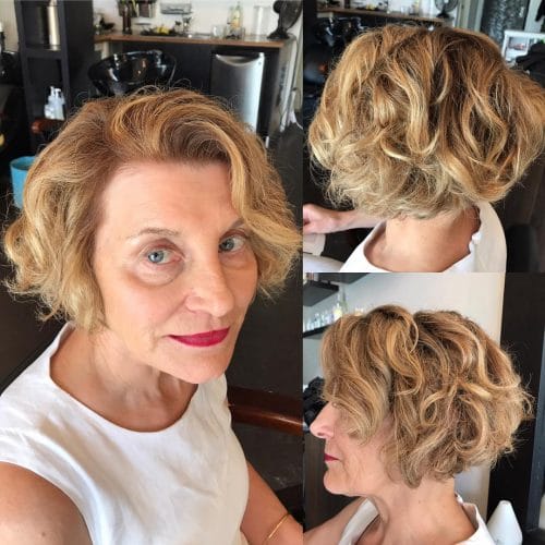 wavy ombre bob