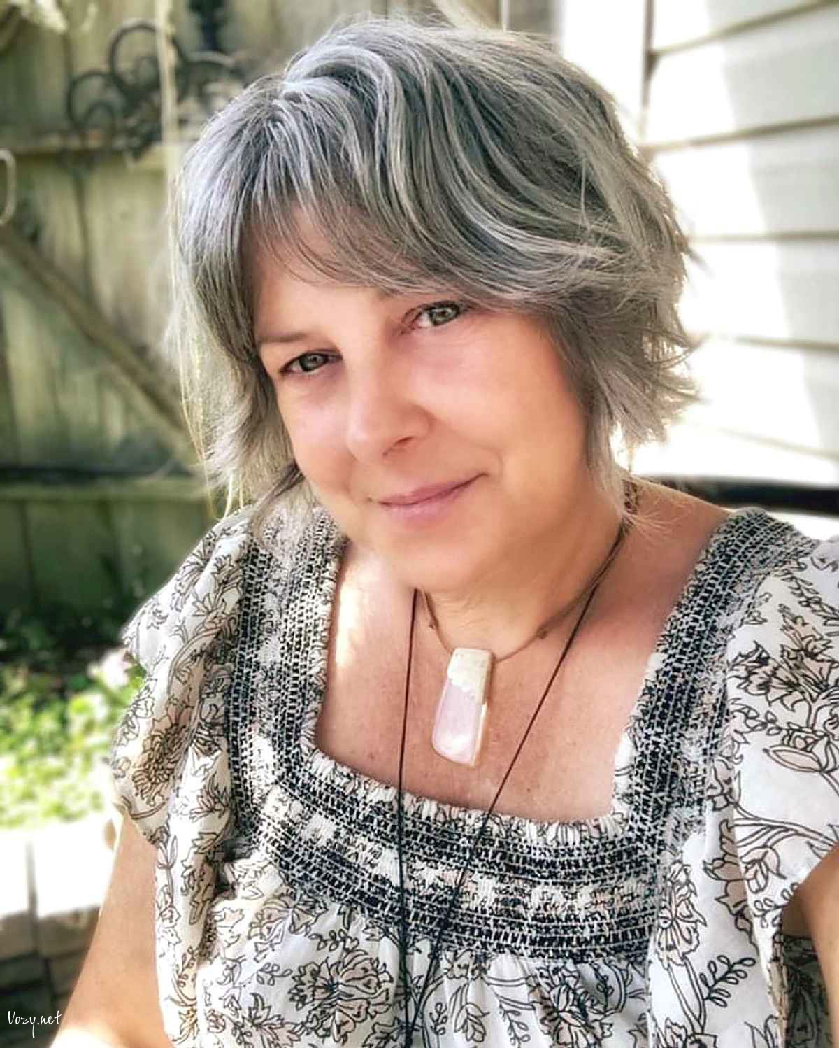 wispy curtain bangs for older women with shorter hair