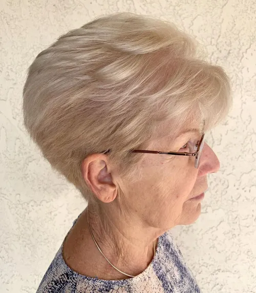 60 Tapered Pixie with Voluminous Top