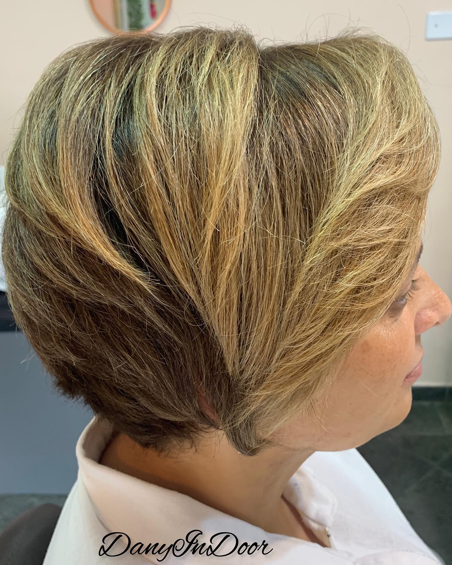 Blonde Pixie Hair Look