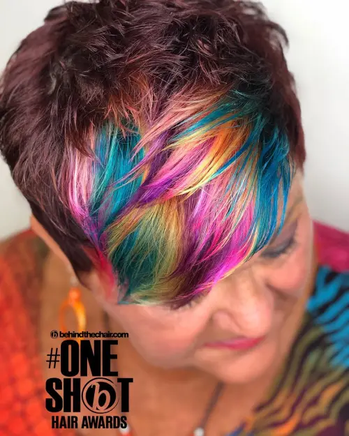 Bold Peacock Inspired Fringe