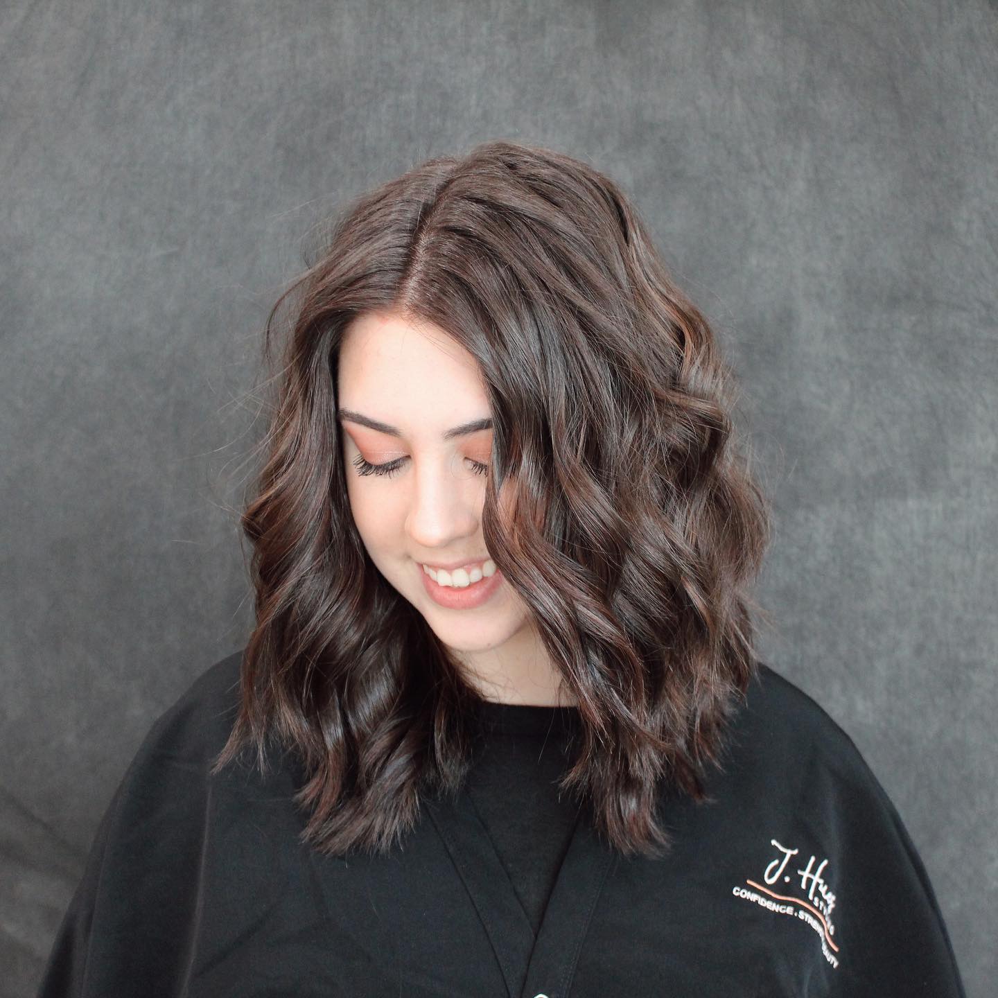 Cherry Brunette Bob Haircut