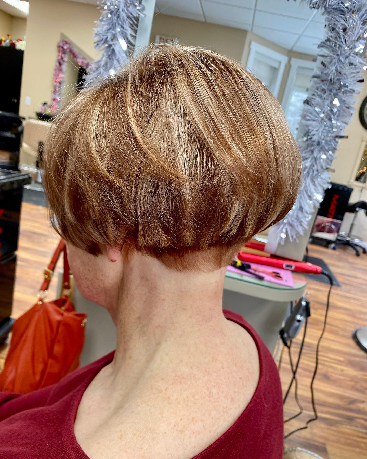 Dark Blonde Wedge Hairstyle