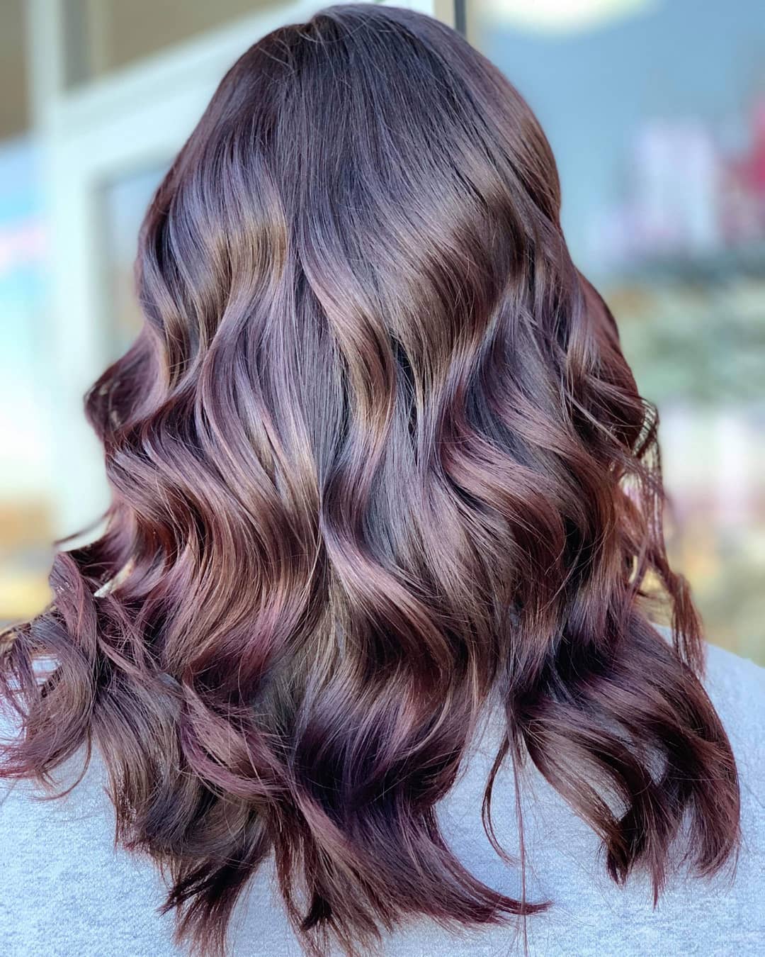 Elegant Cherry Brunette Hair