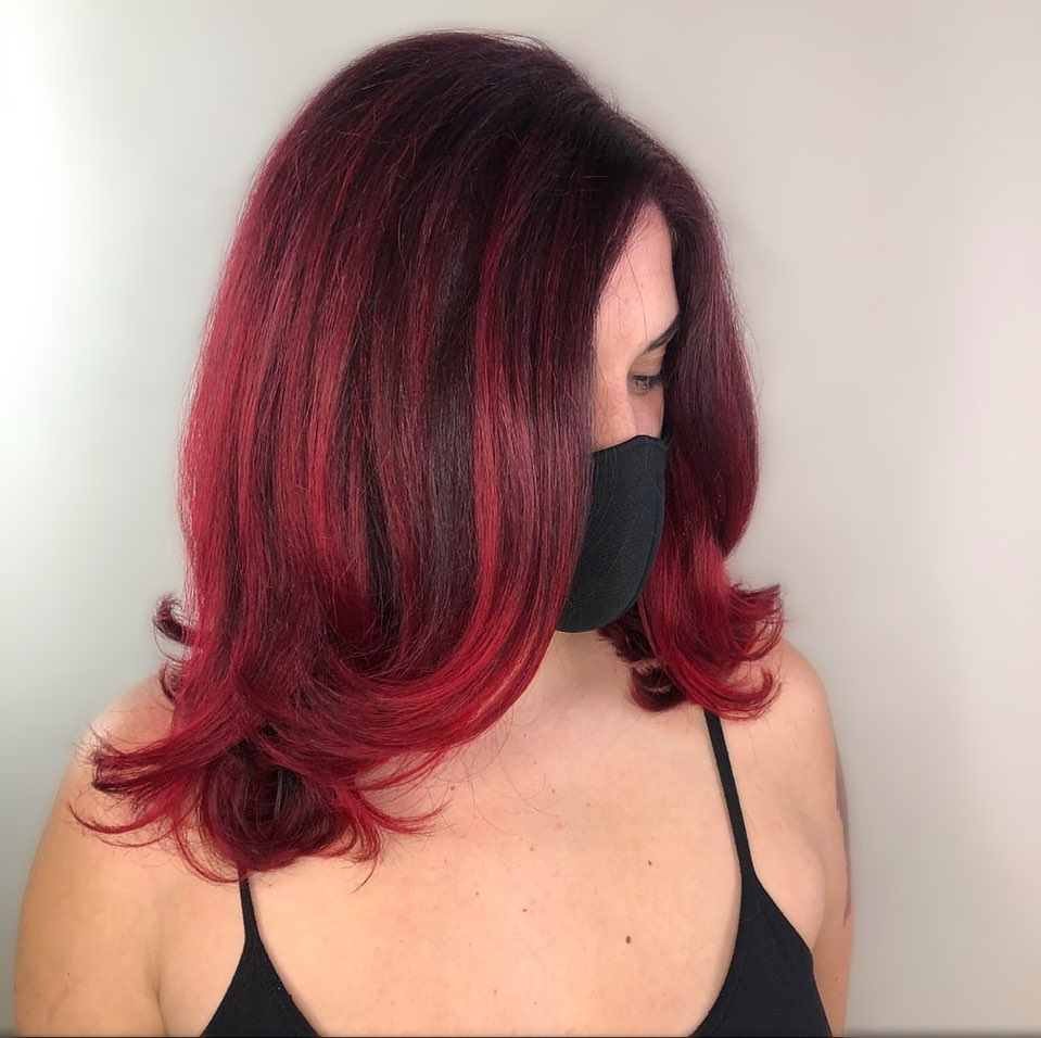 Fun Bob Cherry Brunette Hair