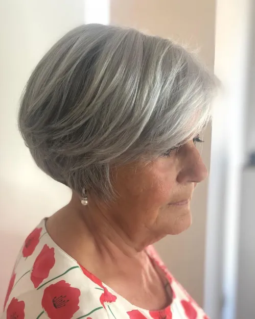 Gray Pixie Bob for Older Women