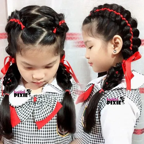 Intricate Ribbon Braids