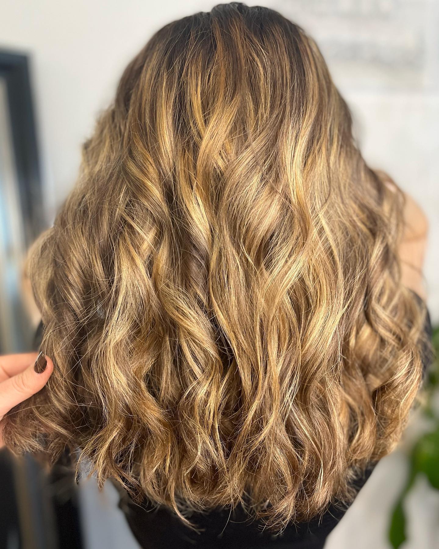 Long Dark Warm Toned Hairstyle