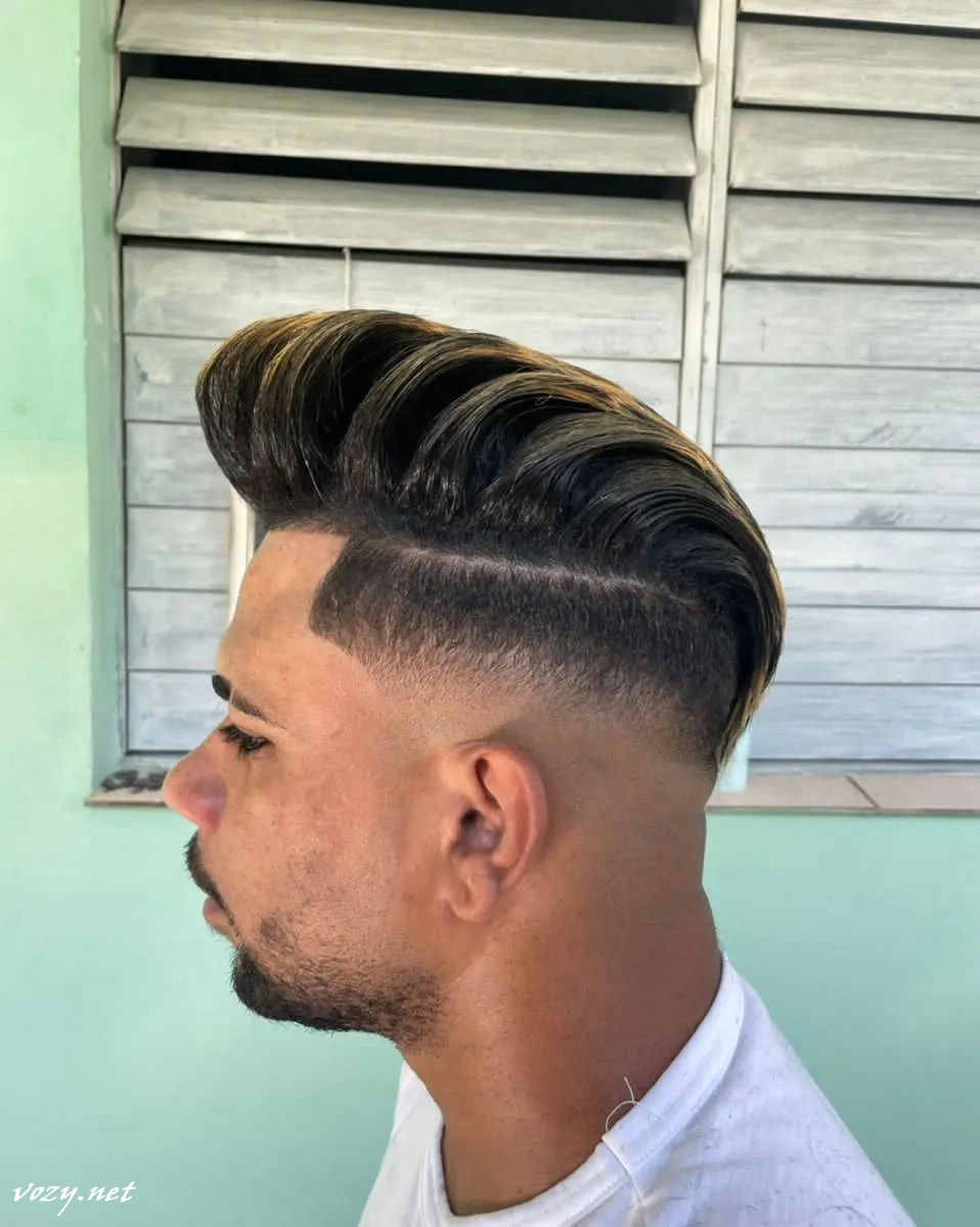 Messy Long Pompadour Hair