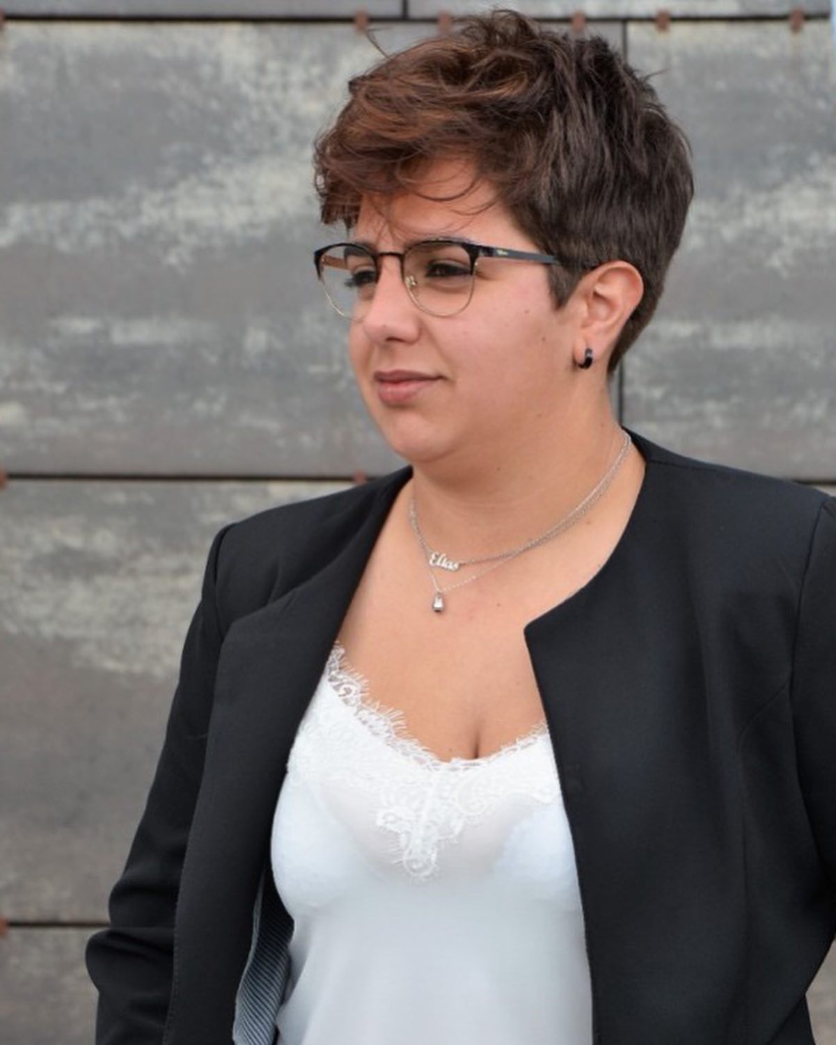 Natural Brown Pixie Hair Design