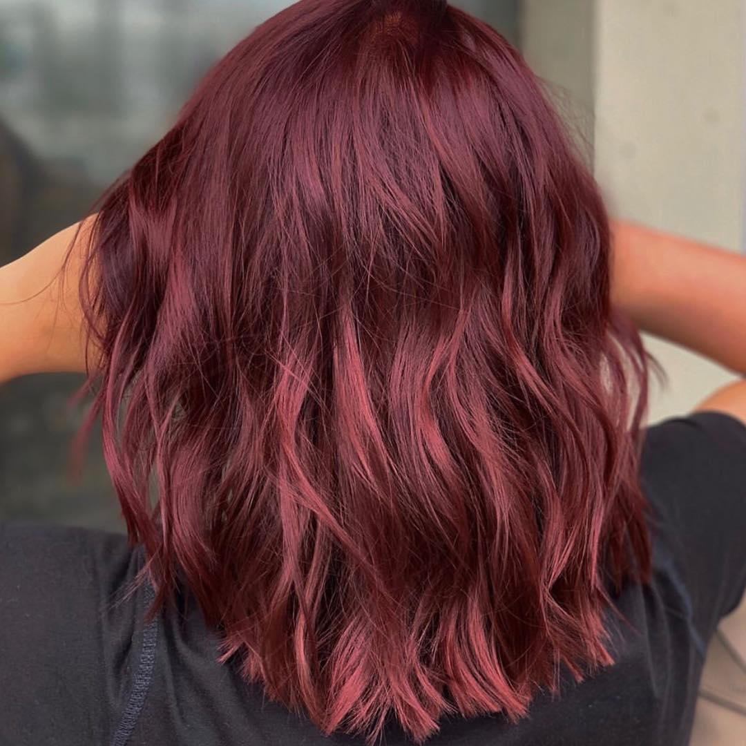 Red Cherry Brunette Hair