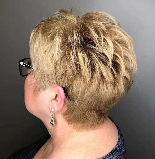 Rooty Golden Blonde Layered Pouf