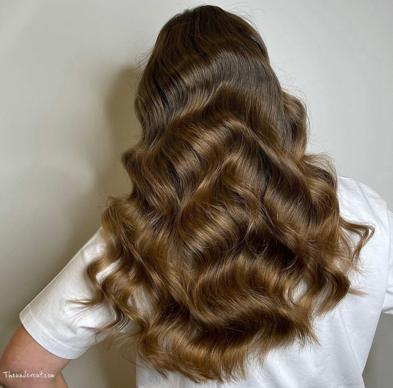 Shiny Long Brown French Girl Wave Hair