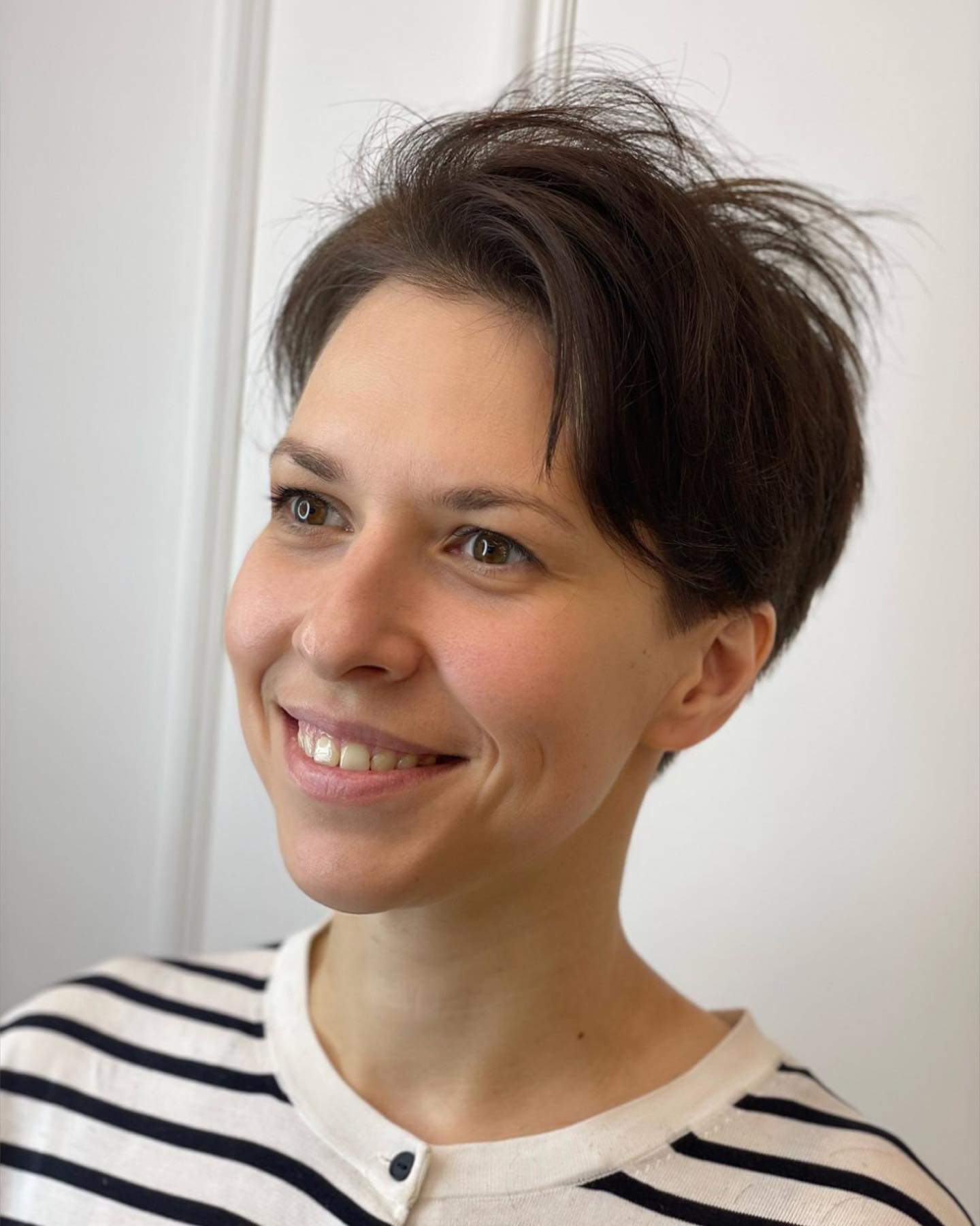 Short Brown Pixie Hair