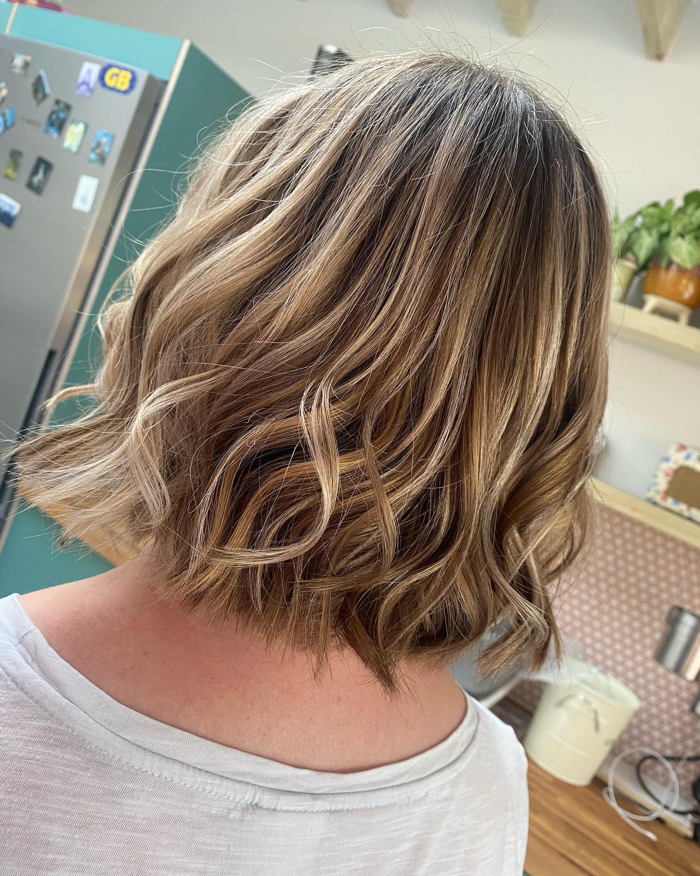 Short Chopped Bob Warm Toned Look