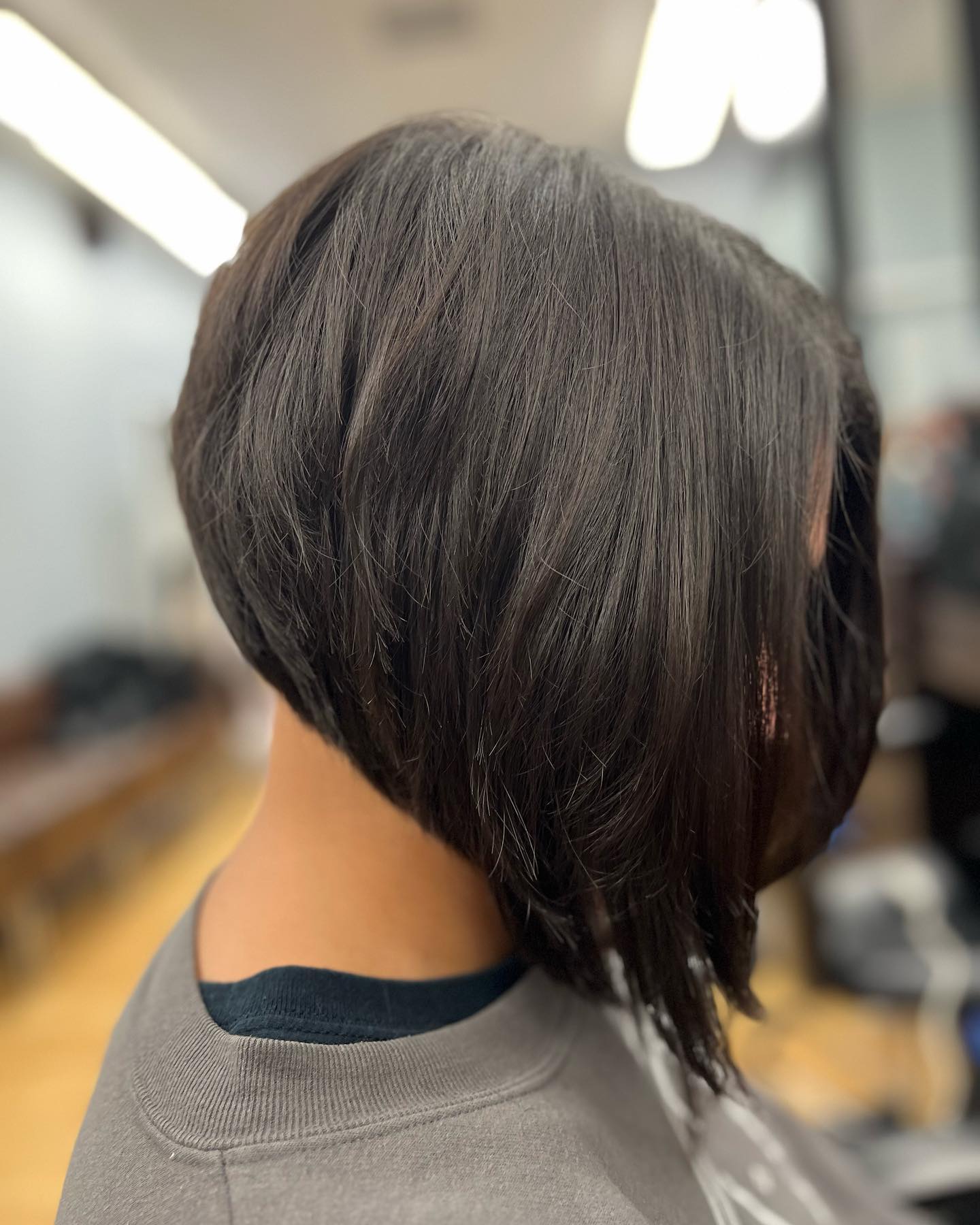 Simple Wedge Hairstyle