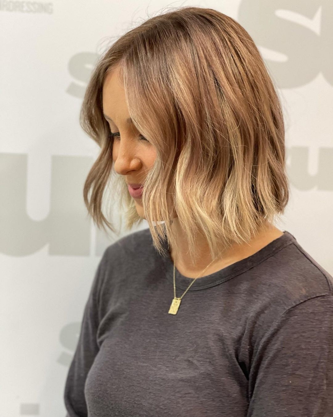 Straight Warm Toned Bob