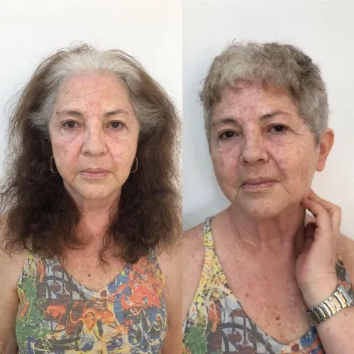Very Short Gray Hair