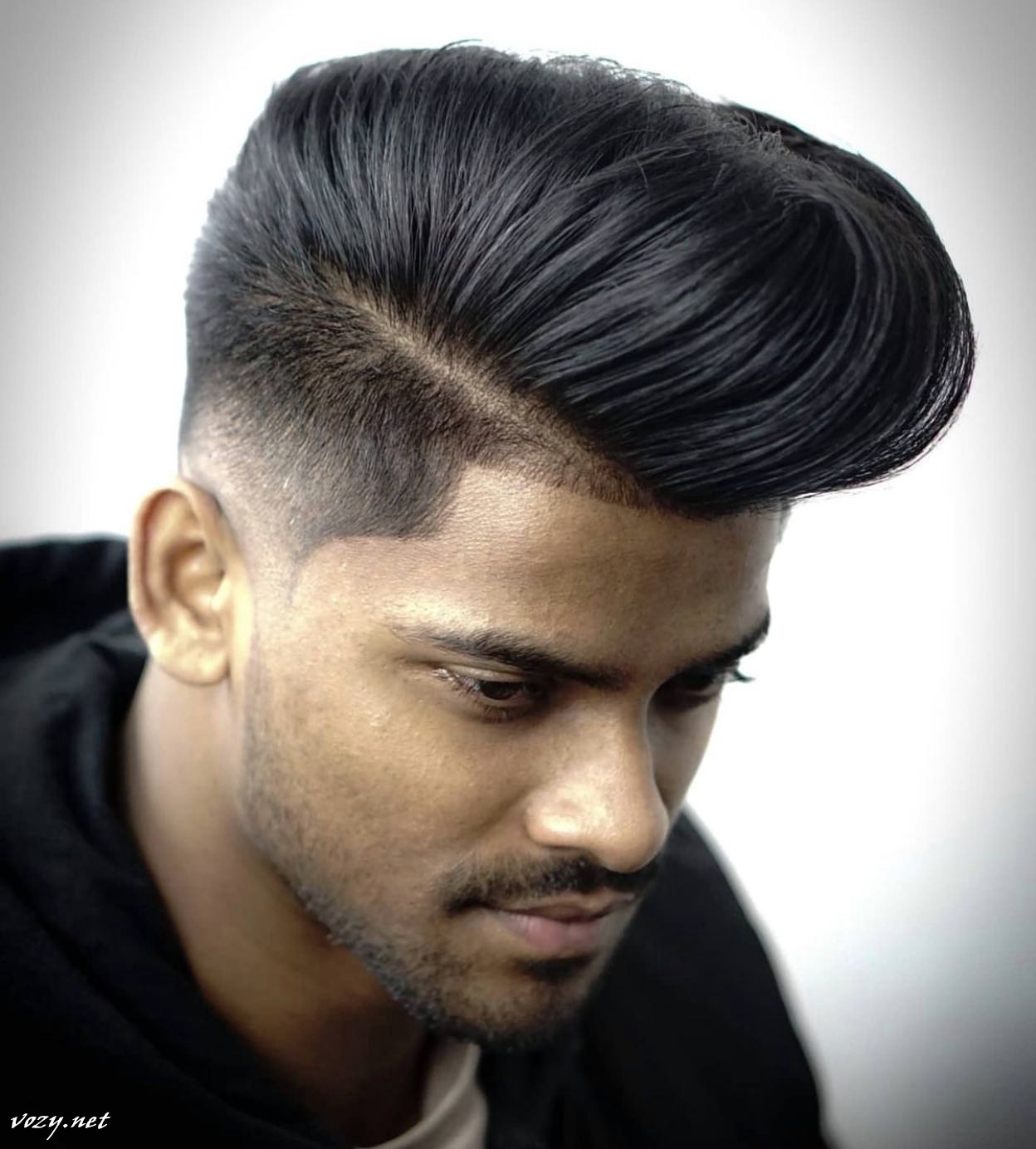 Voluminous Pompadour Hairstyle