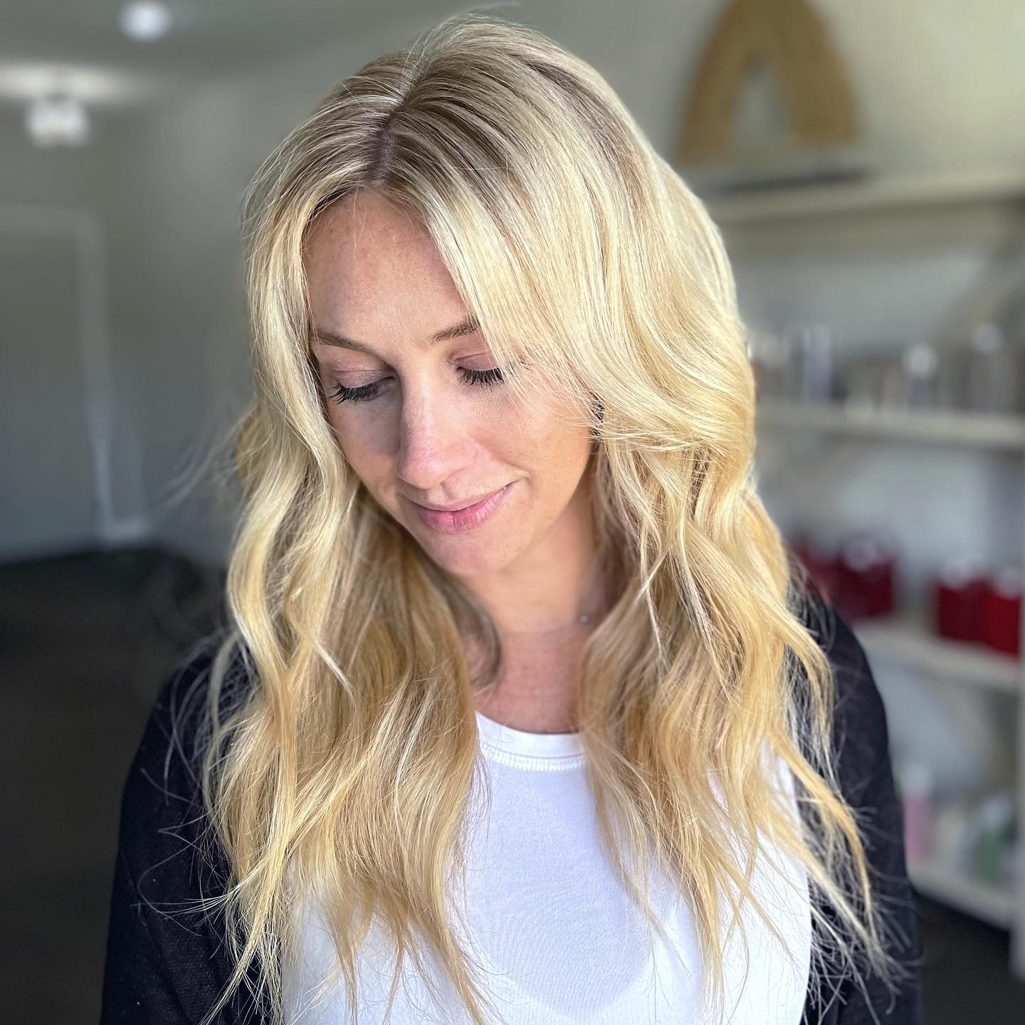 Yellow Warm Toned Hairdo