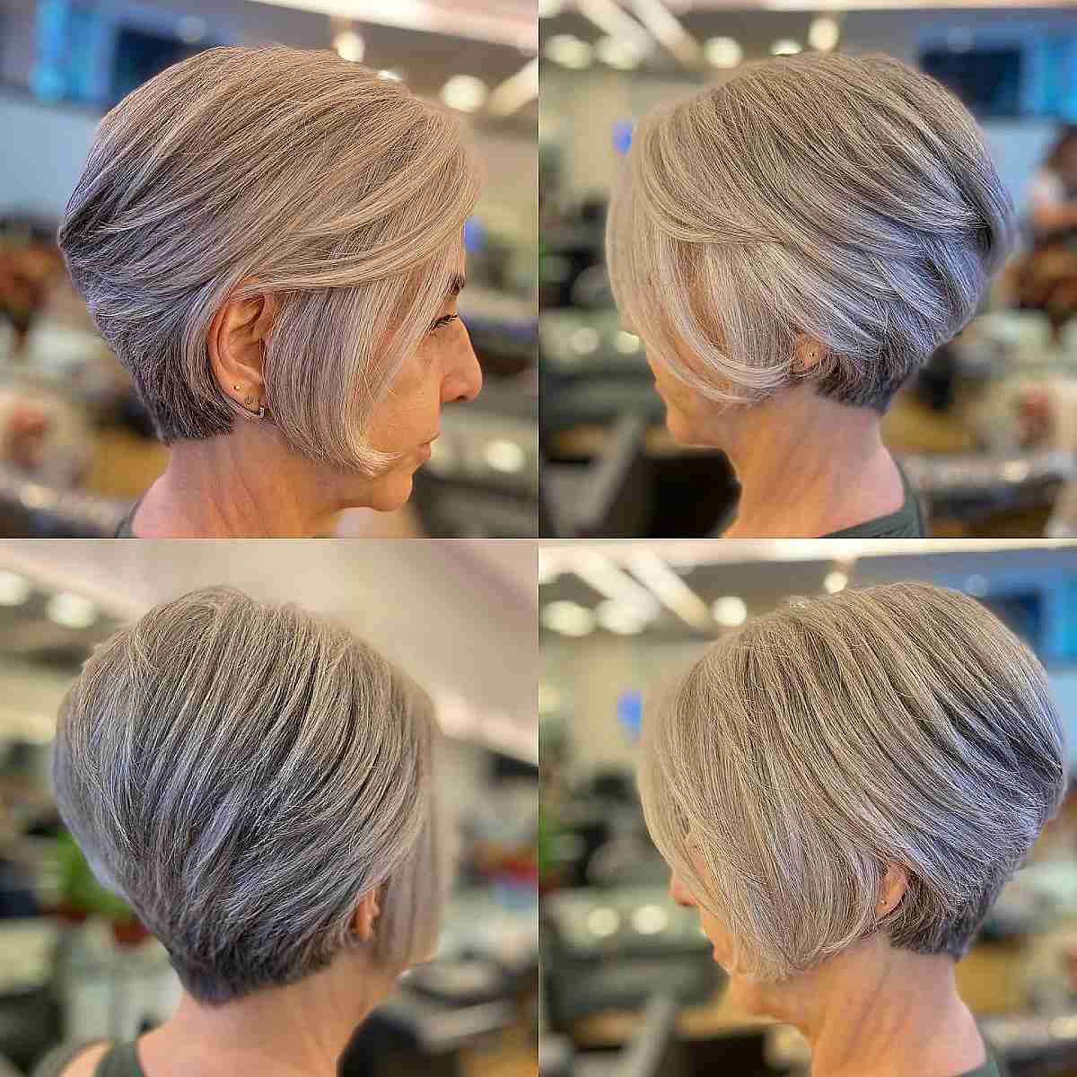 beautifully layered wedge cut